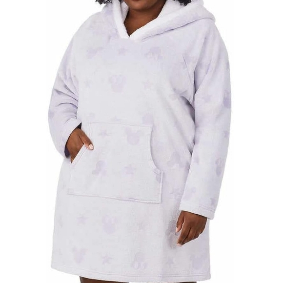 Walt Disney Womens Minnie Mouse Fleece Lounge Hoodie XXL plus Size Oversized - Picture 4 of 5